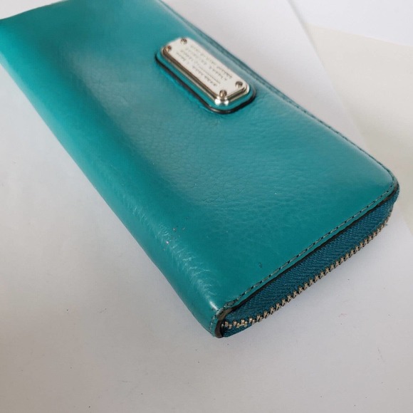 Marc By Marc Jacobs Blue Zip Around Wallet Large Continental Heavy Duty Quality - Picture 9 of 11